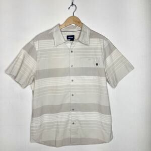MARMOT Gray Striped Button Up